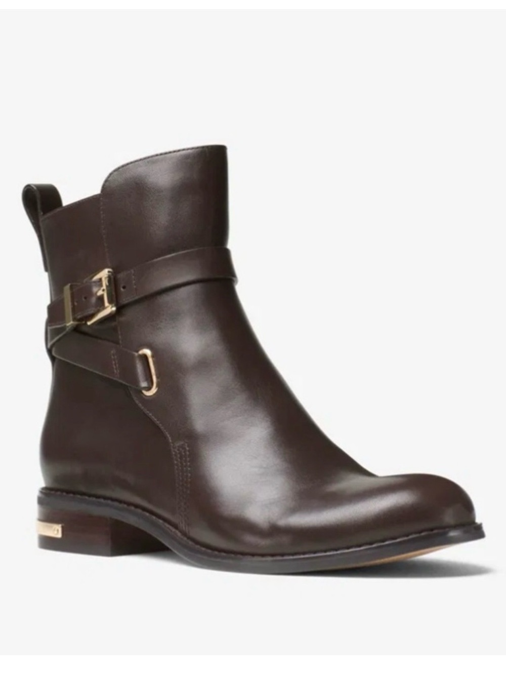 Michael Kors suede bootie, distressed brown